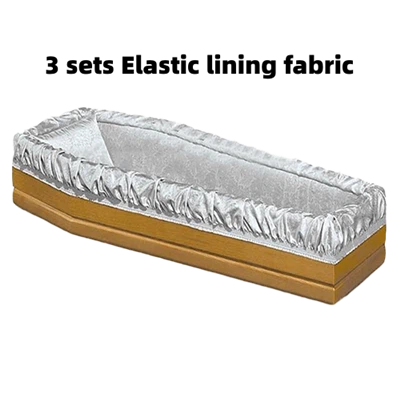 3 Setiau Ffabrig Leinin Elastig