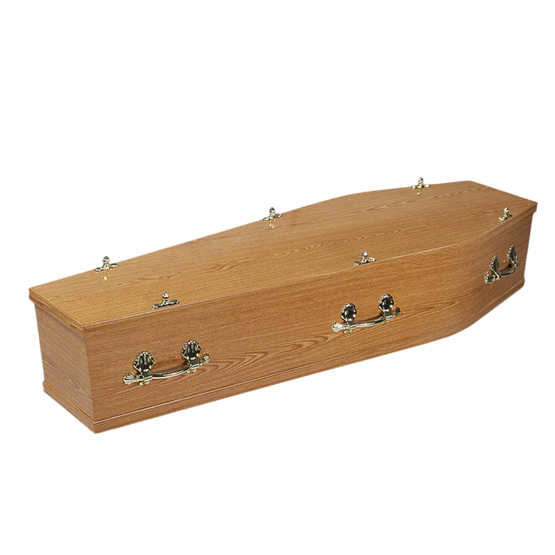 UK Style Oversize Frassino Wood Coffin factory